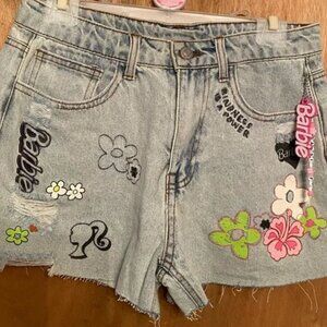Barbie x Forever 21 Graphic Jean Shorts - NWT